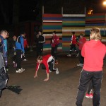 Pontus kämpar med sina burpees