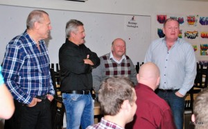 Fyra Faifare som spelat med FAIF i division fem. Alf Karlsson, Gillis Svensson, Ingvar Faming och Glenn Nileby