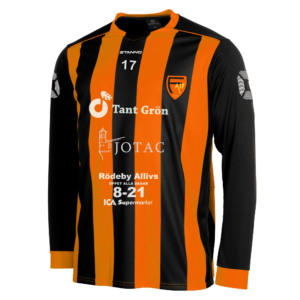 Nya matchtröjan i orange och svart